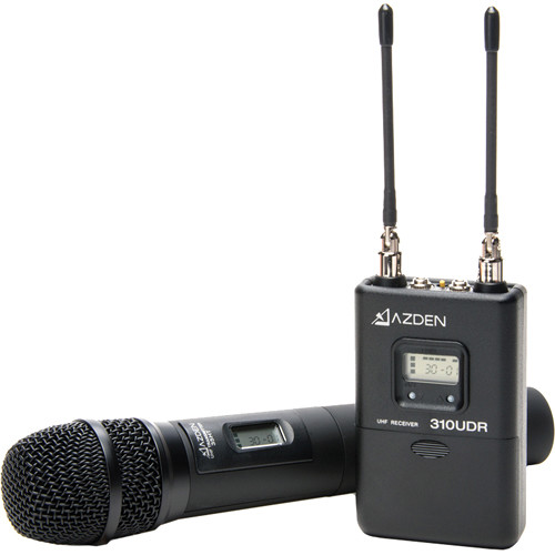 میکروفون-بی-سیم--هاشف-دستی-ازدن--Azden-310HT-UHF-Diversity-Wireless-Microphone-System